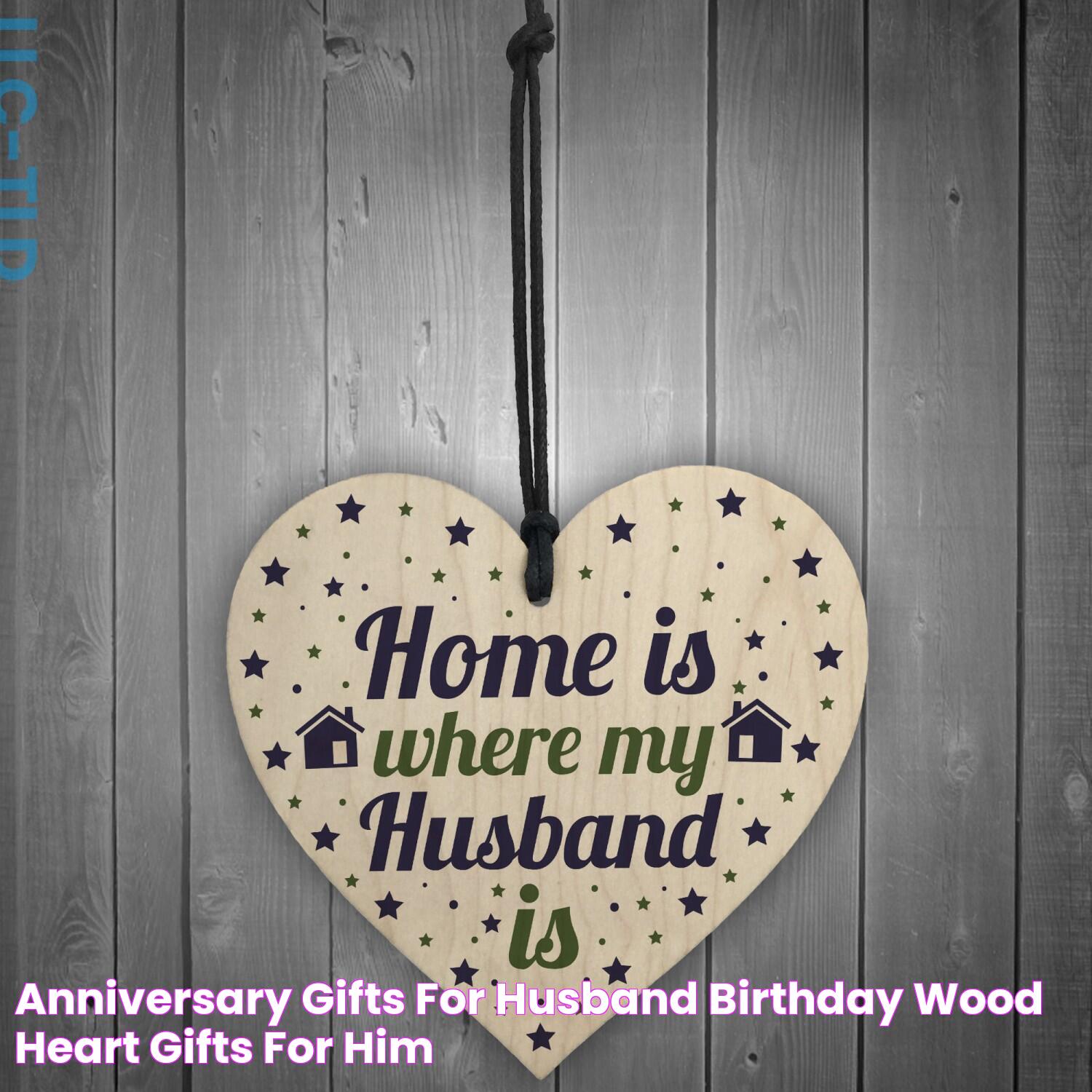 Anniversary Gifts For Husband Birthday Wood Heart Gifts For Him