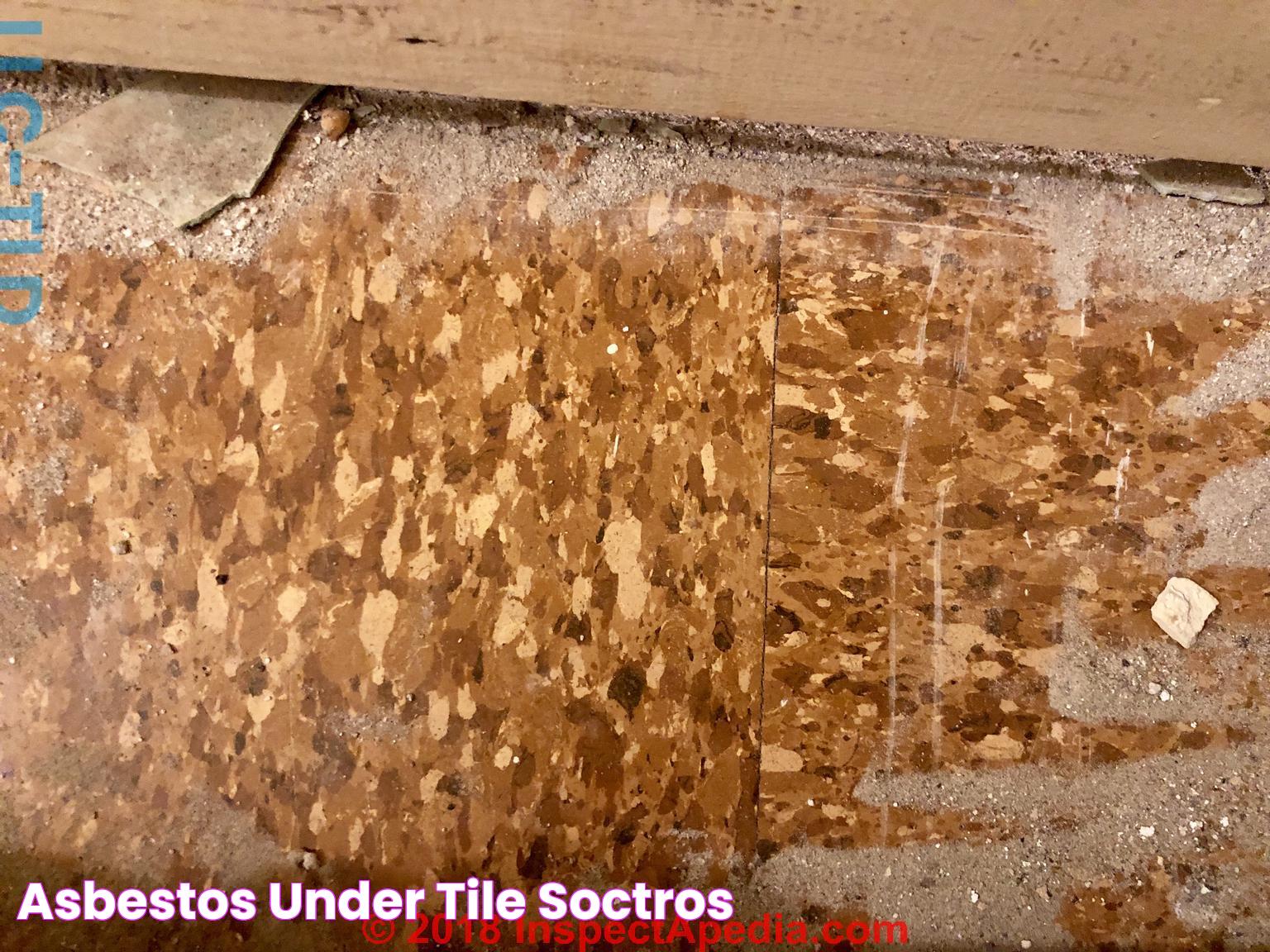 Asbestos under tile socTros