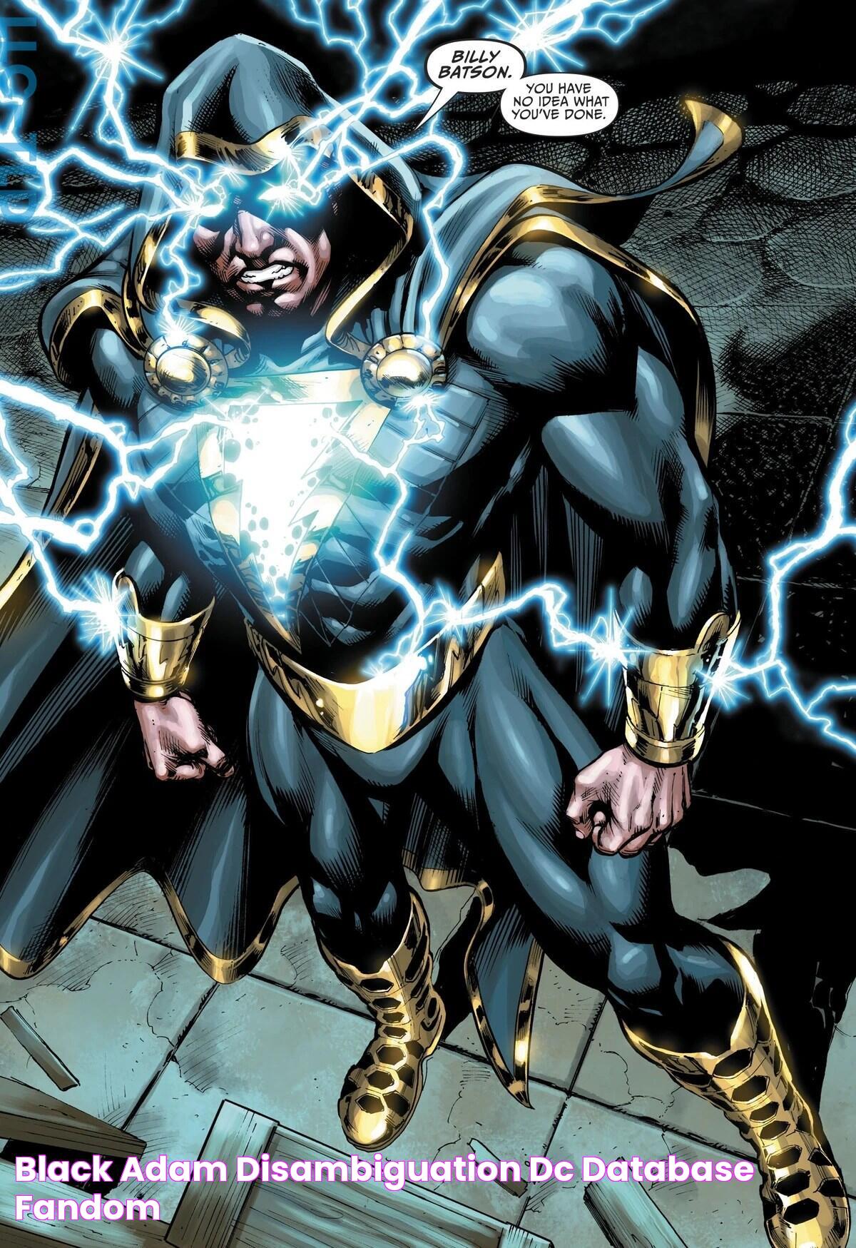 Black Adam (disambiguation) DC Database Fandom