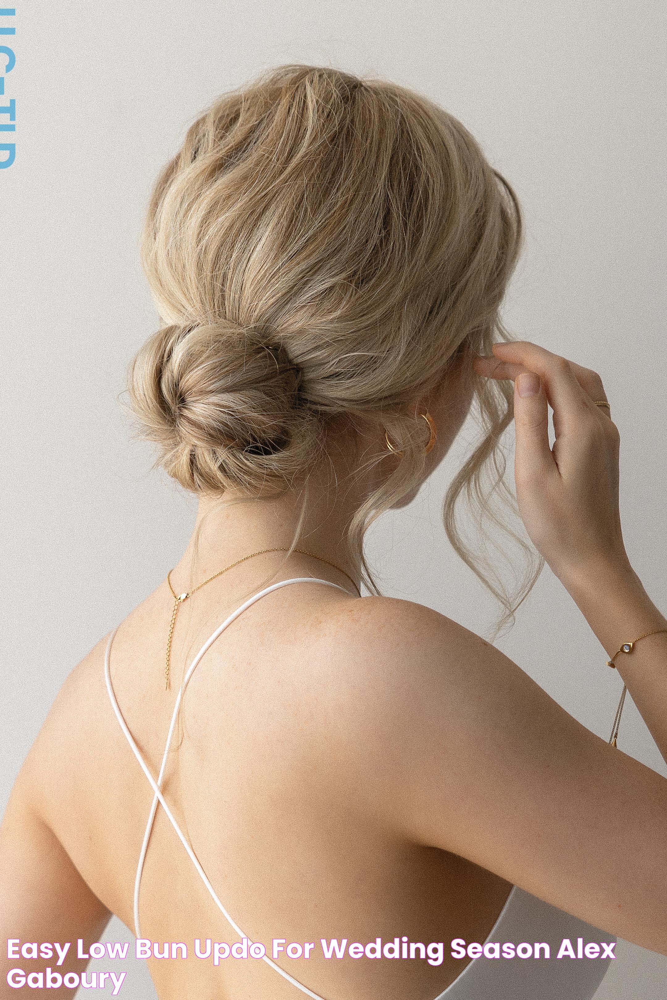 EASY LOW BUN UPDO FOR WEDDING SEASON Alex Gaboury