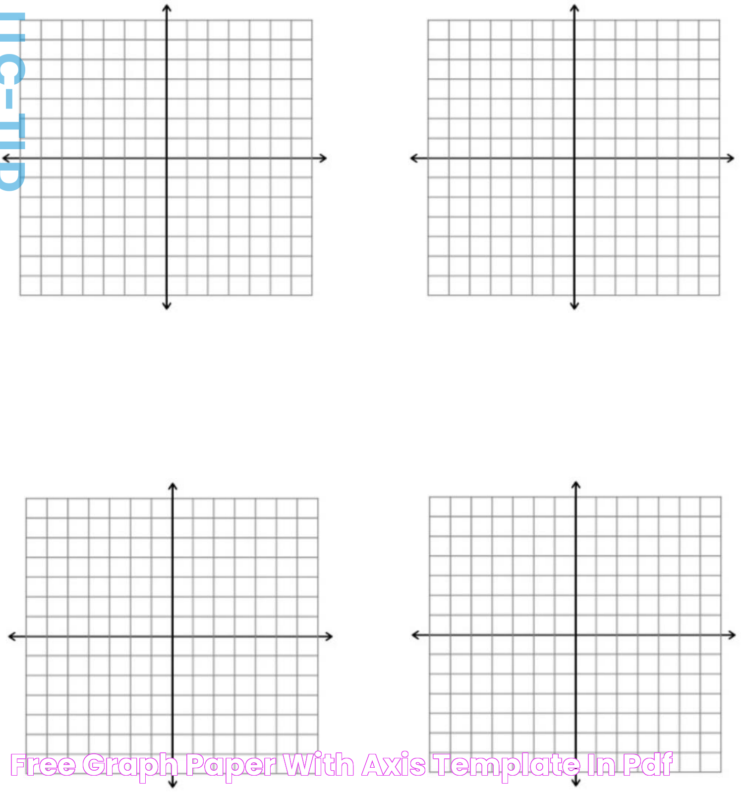 Free Graph Paper with Axis Template in PDF