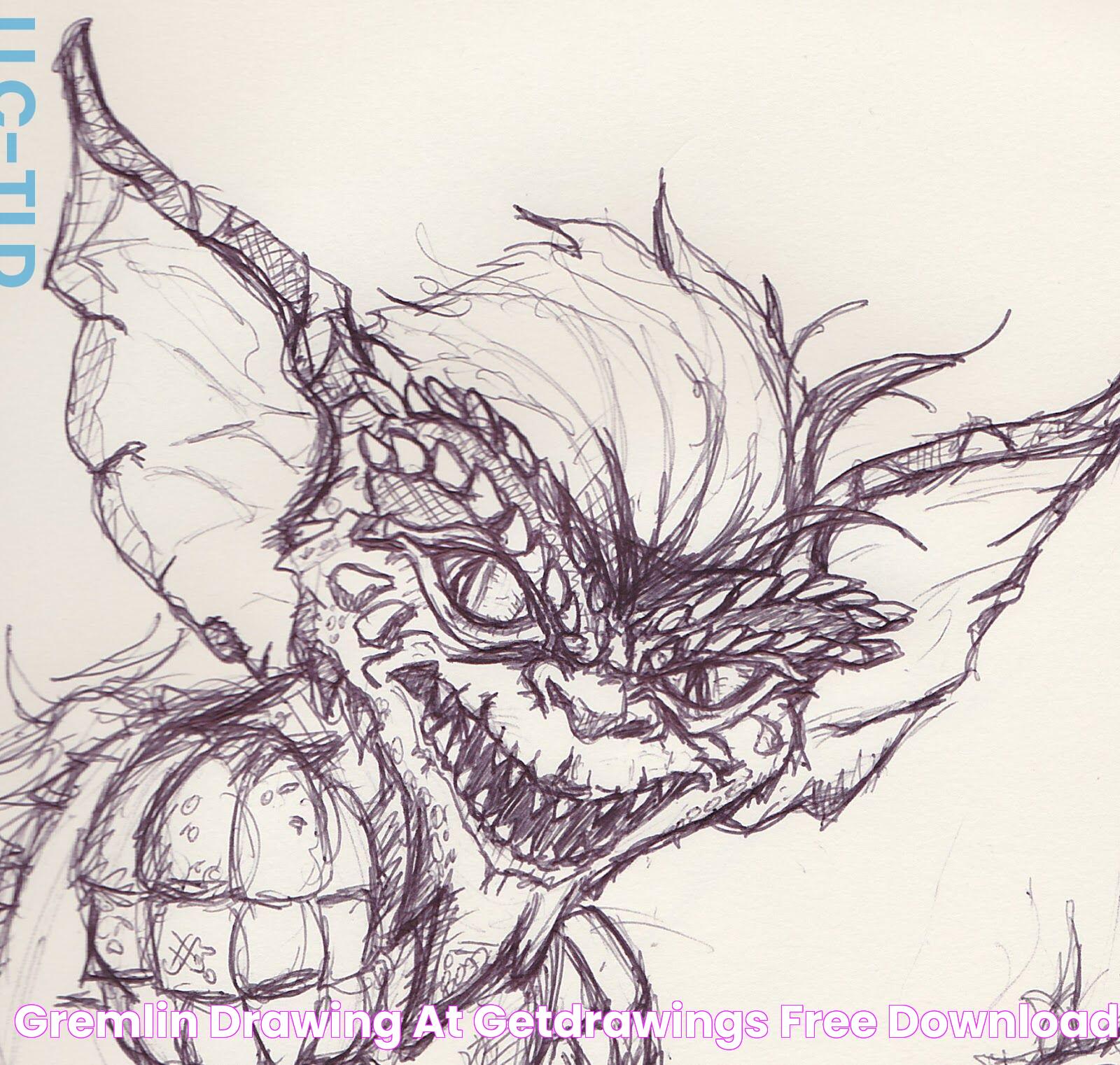 Gremlin Drawing at GetDrawings Free download