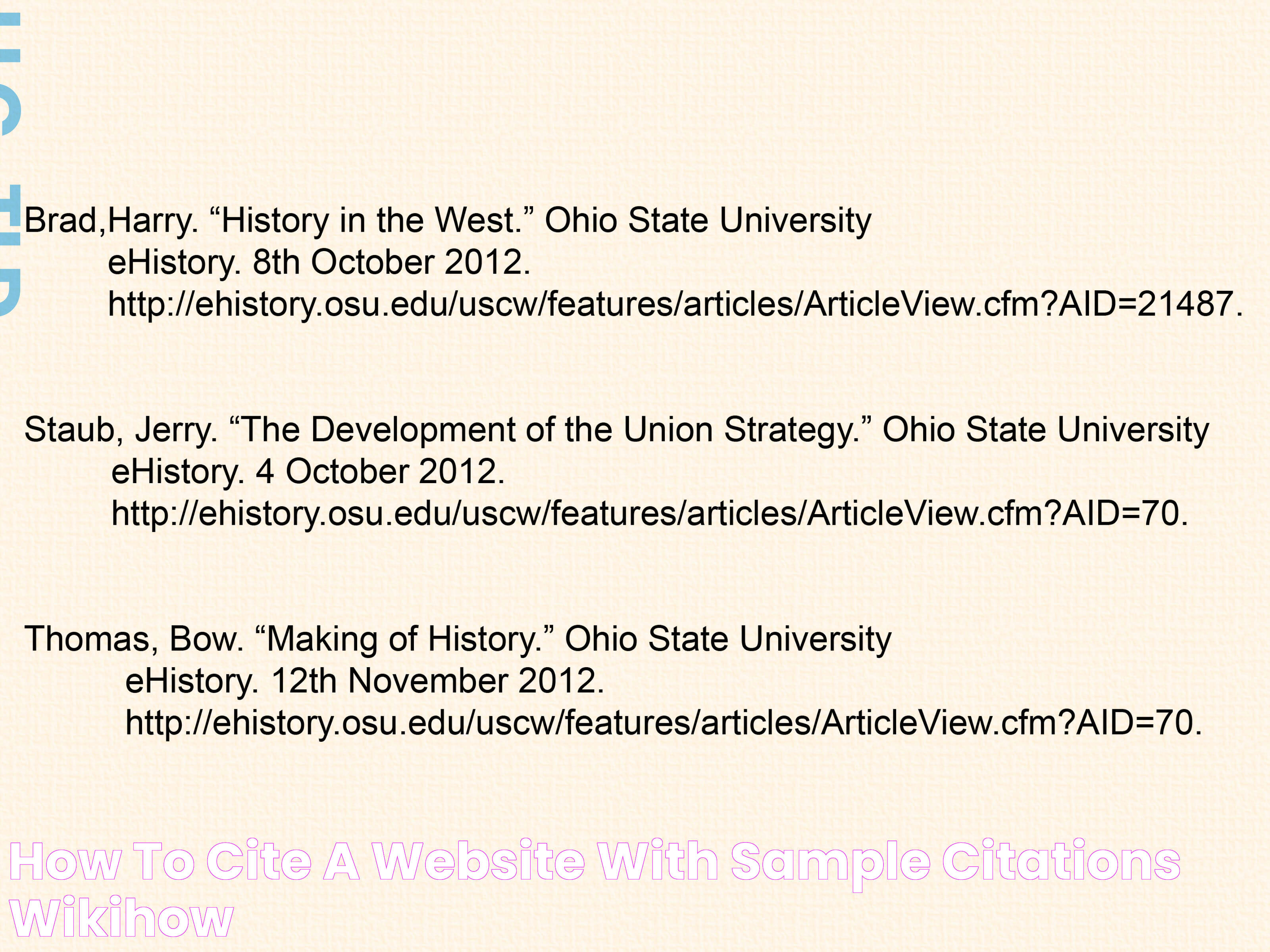 How to Cite a Website (with Sample Citations) wikiHow