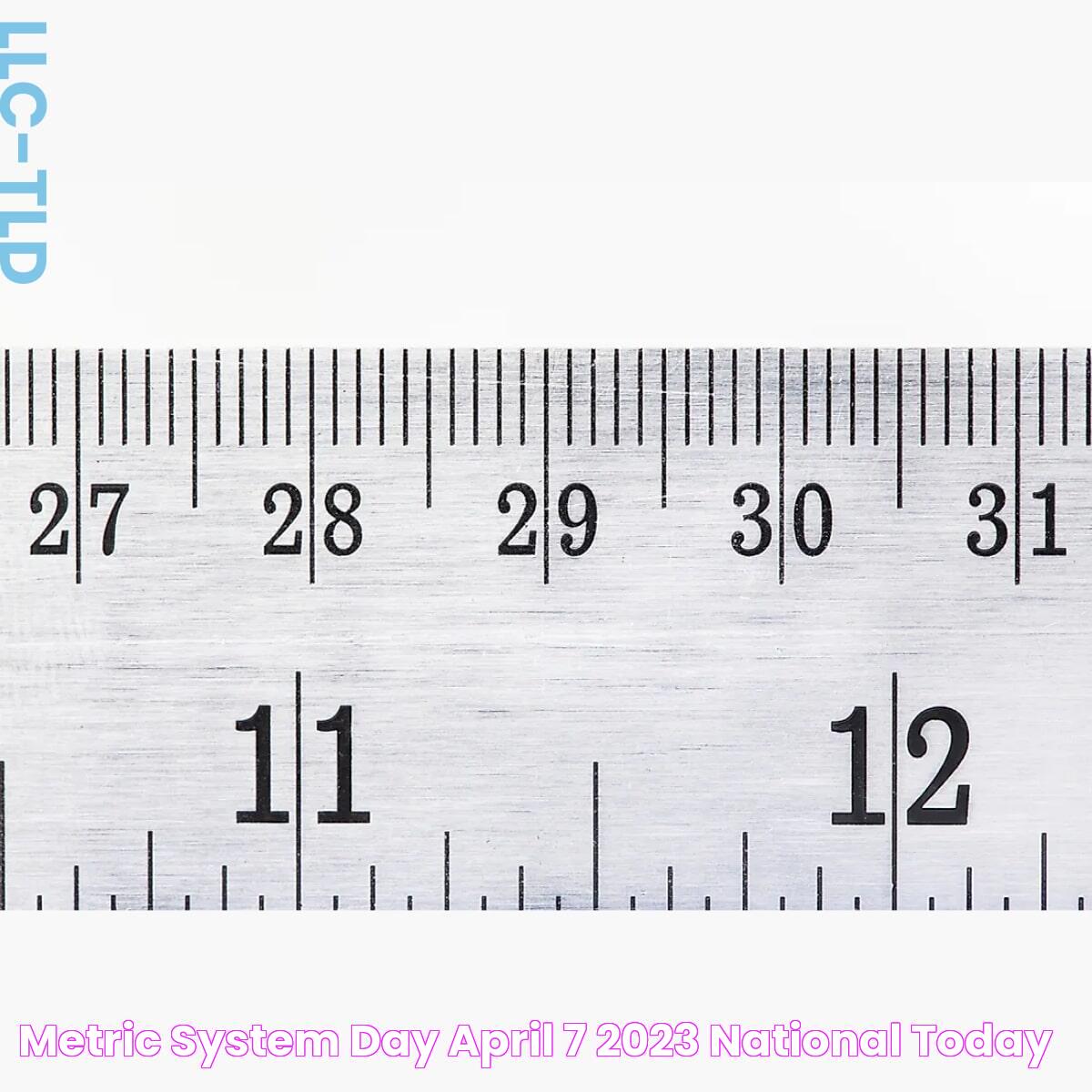 METRIC SYSTEM DAY April 7, 2023 National Today