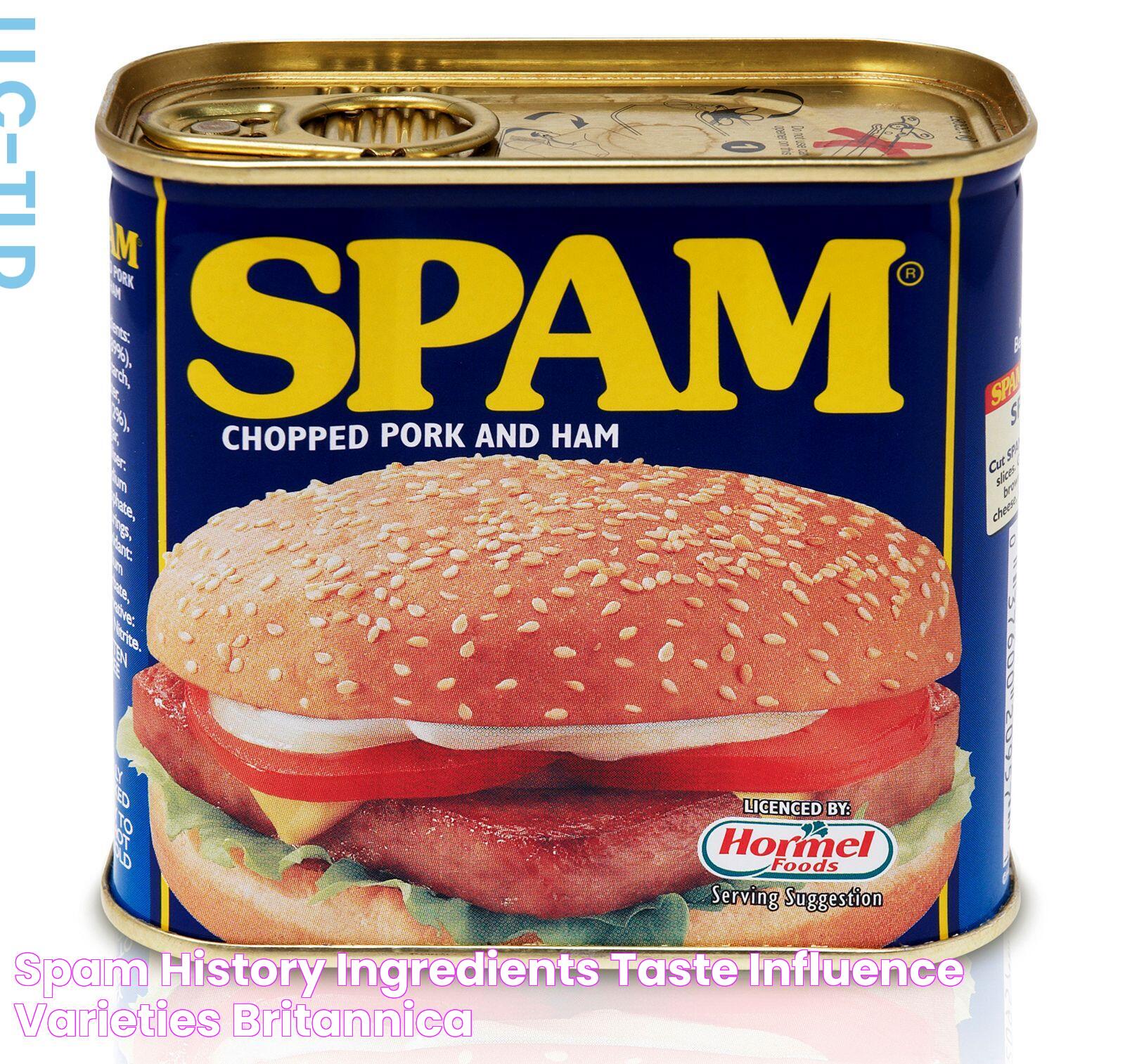 SPAM History, Ingredients, Taste, Influence, & Varieties Britannica