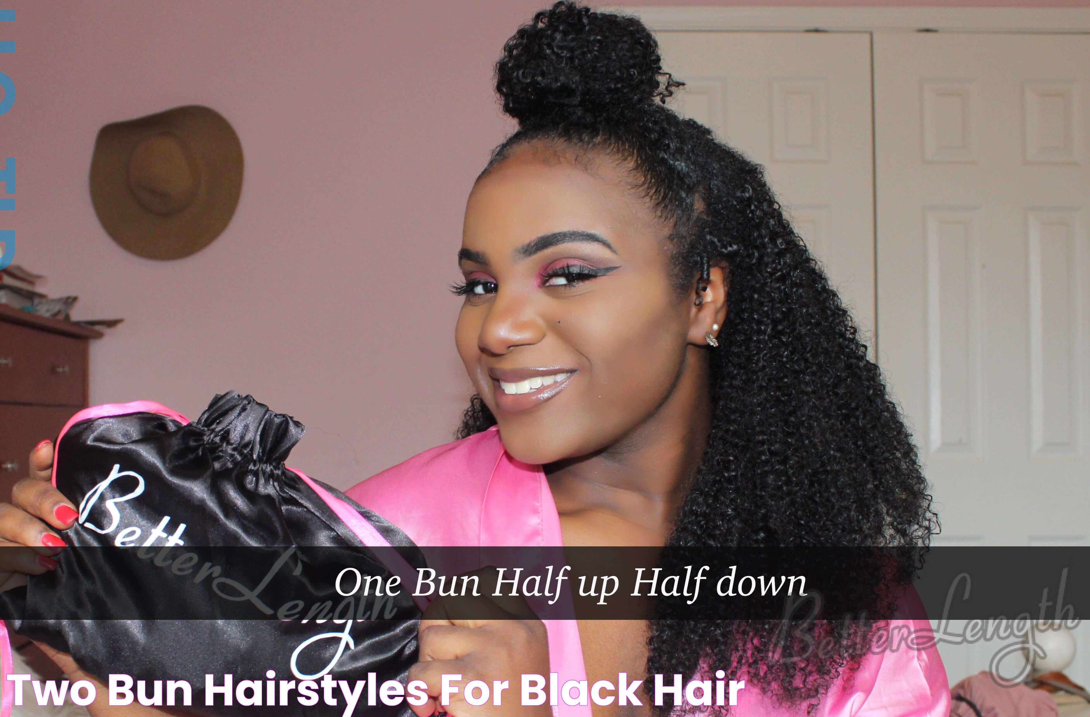 Two Bun Hairstyles For Black Hair