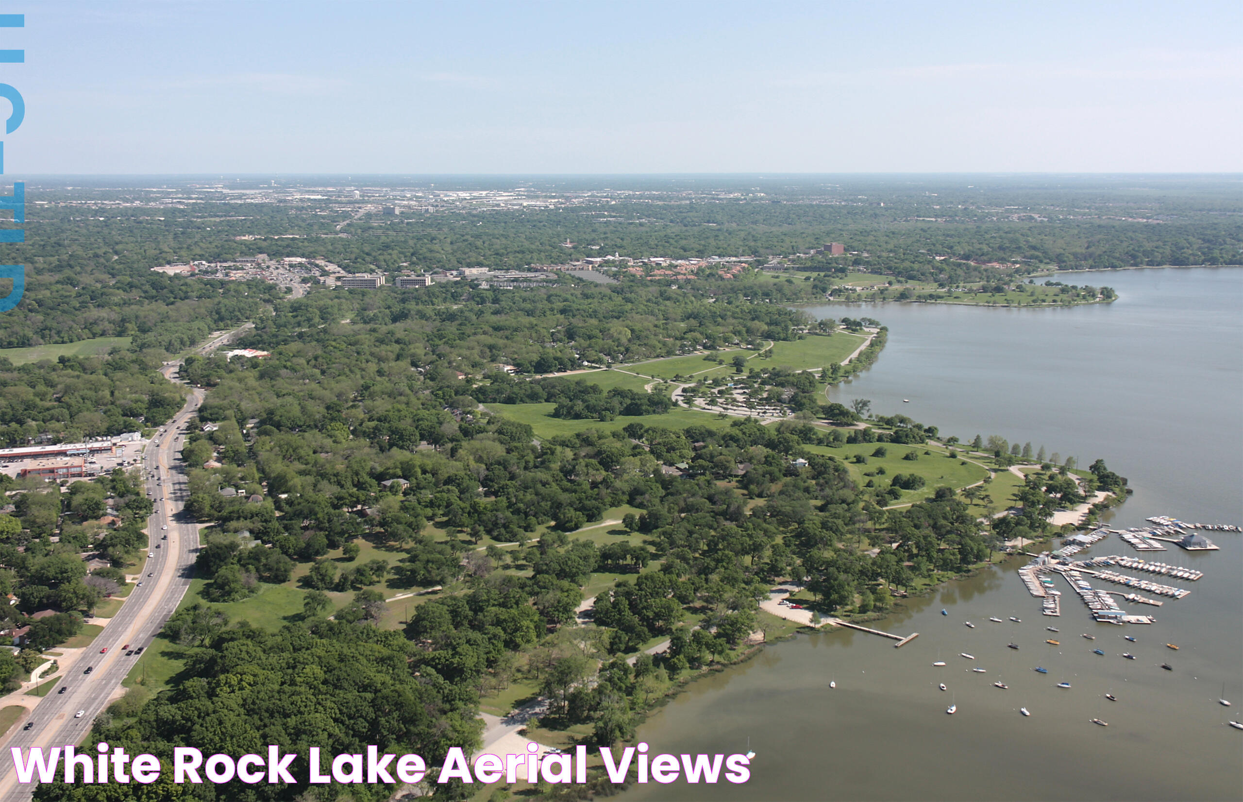 White Rock Lake aerial views