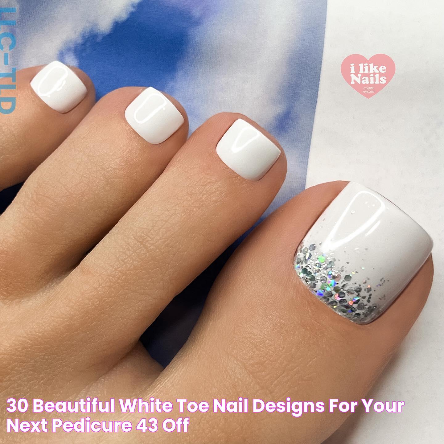 30 Beautiful White Toe Nail Designs For Your Next Pedicure, 43 OFF