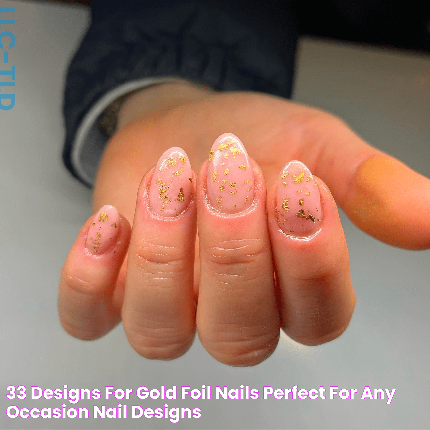 33+ Designs for Gold Foil Nails Perfect for Any Occasion Nail Designs