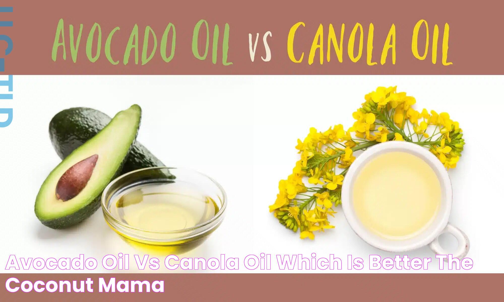 Avocado Oil vs Canola Oil Which is Better? The Coconut Mama