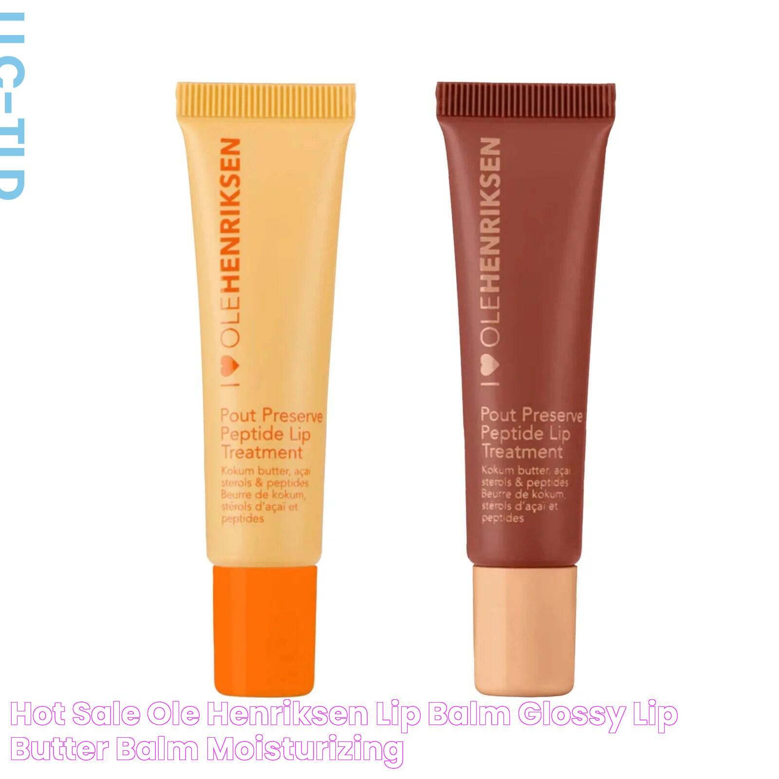 Hot Sale! Ole Henriksen Lip Balm, Glossy Lip Butter Balm Moisturizing