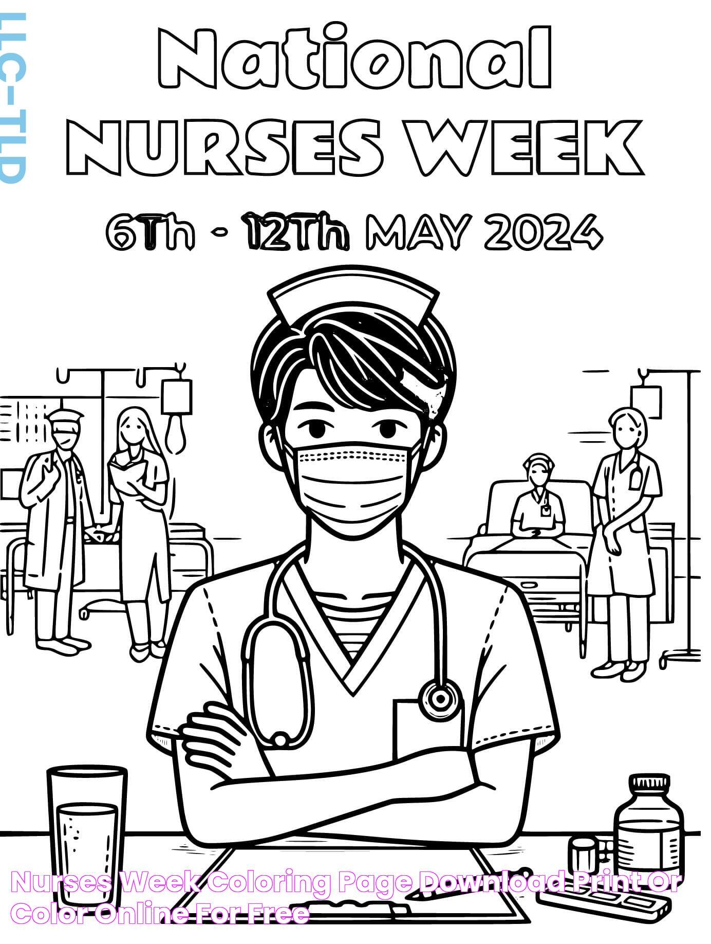 Nurses Week coloring page Download, Print or Color Online for Free