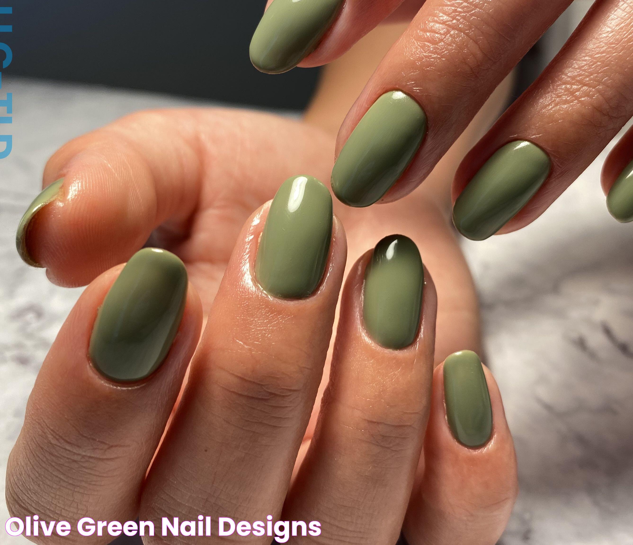 Olive Green Nail Designs