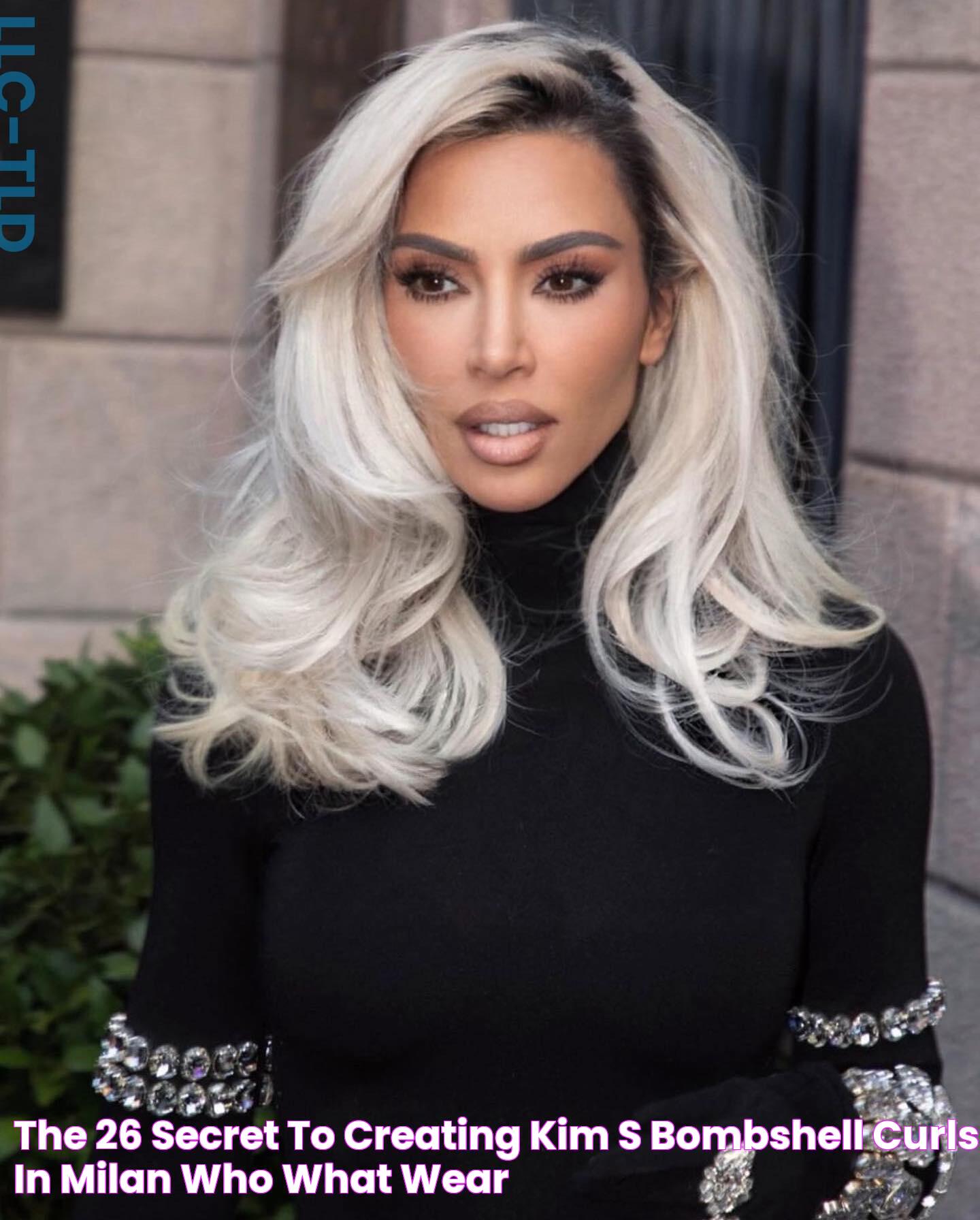 The 26 Secret to Creating Kim's Bombshell Curls in Milan Who What Wear