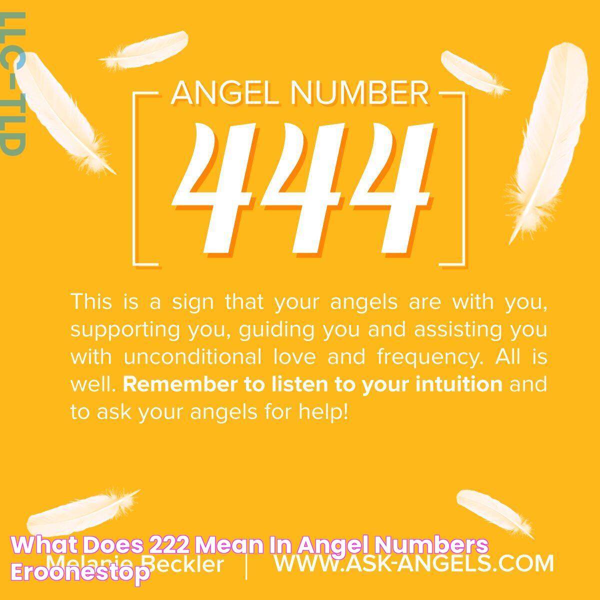 What does 222 mean in angel numbers eroonestop