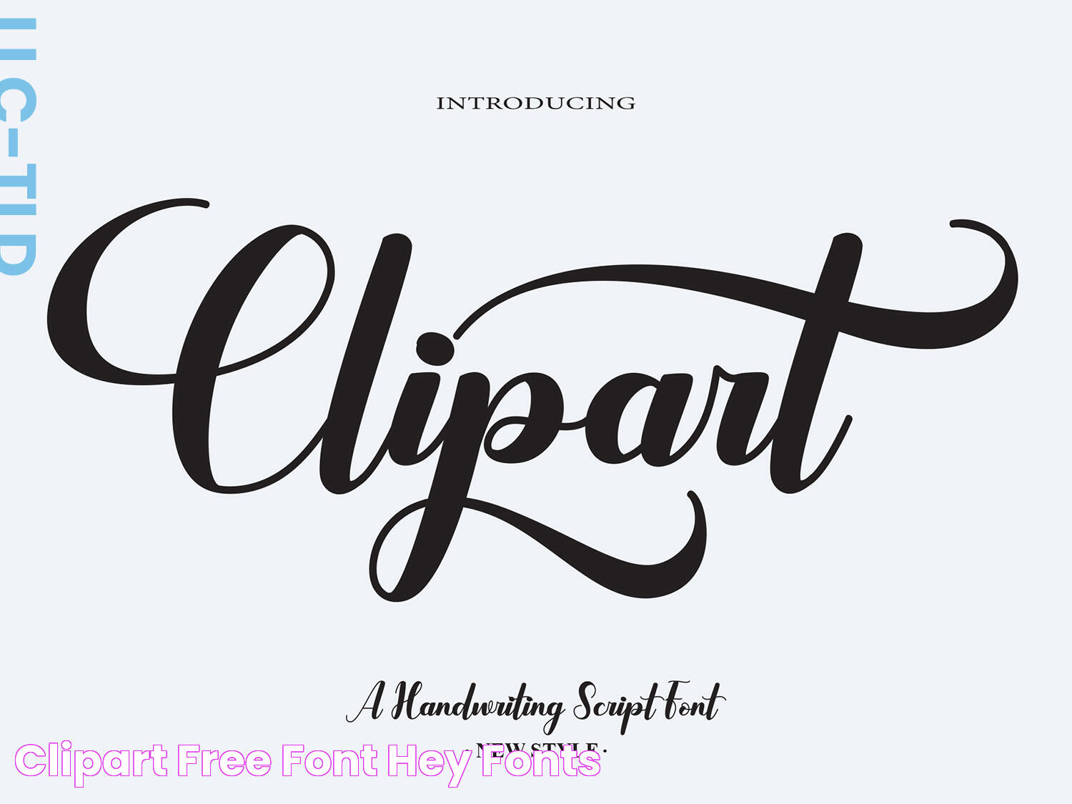 Clipart Free Font Hey Fonts