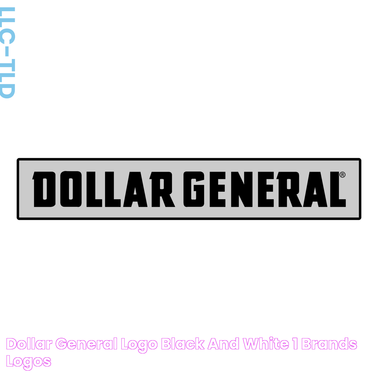 Dollar General Logo Black and White (1) Brands Logos