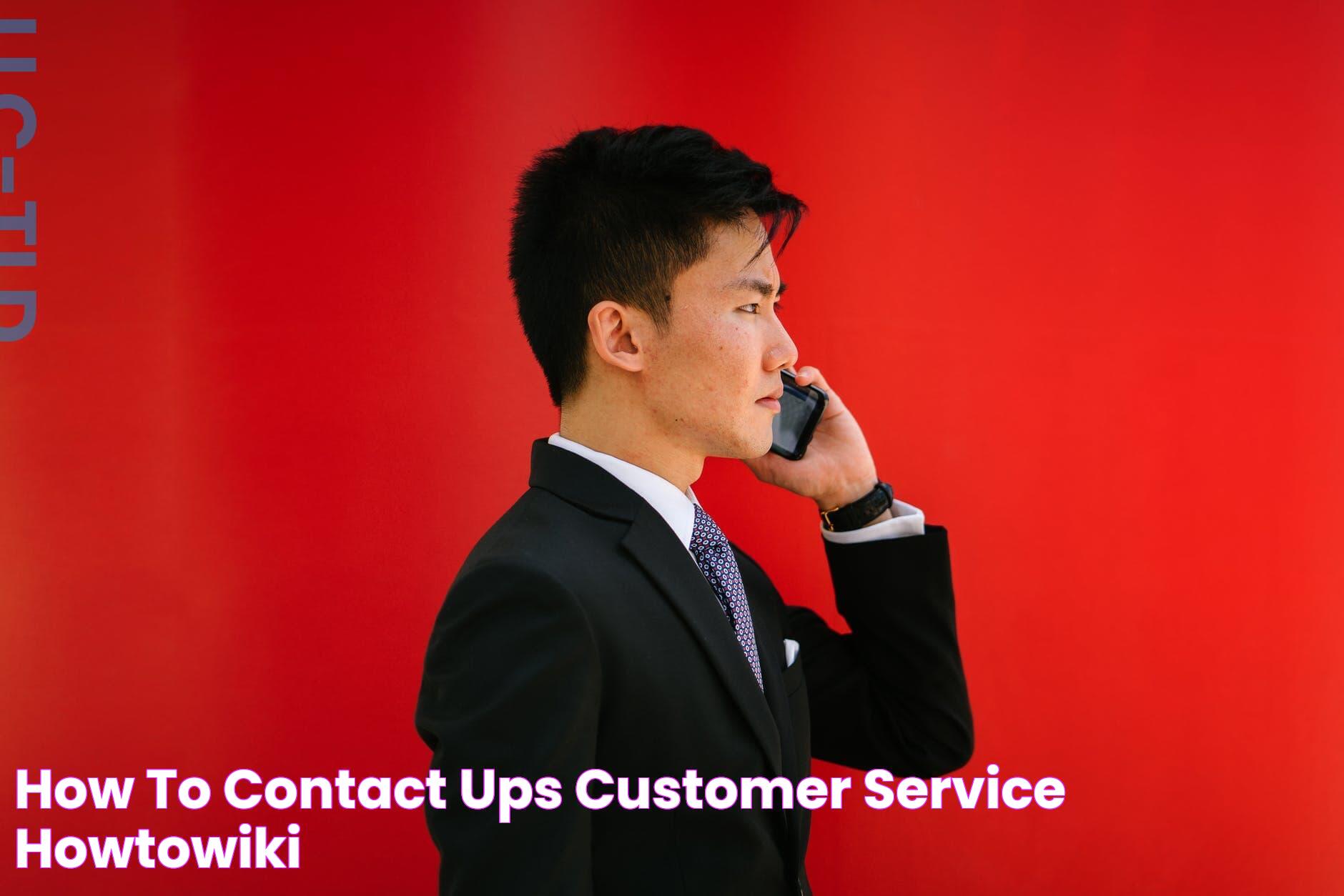 How To Contact UPS Customer Service HowToWiki