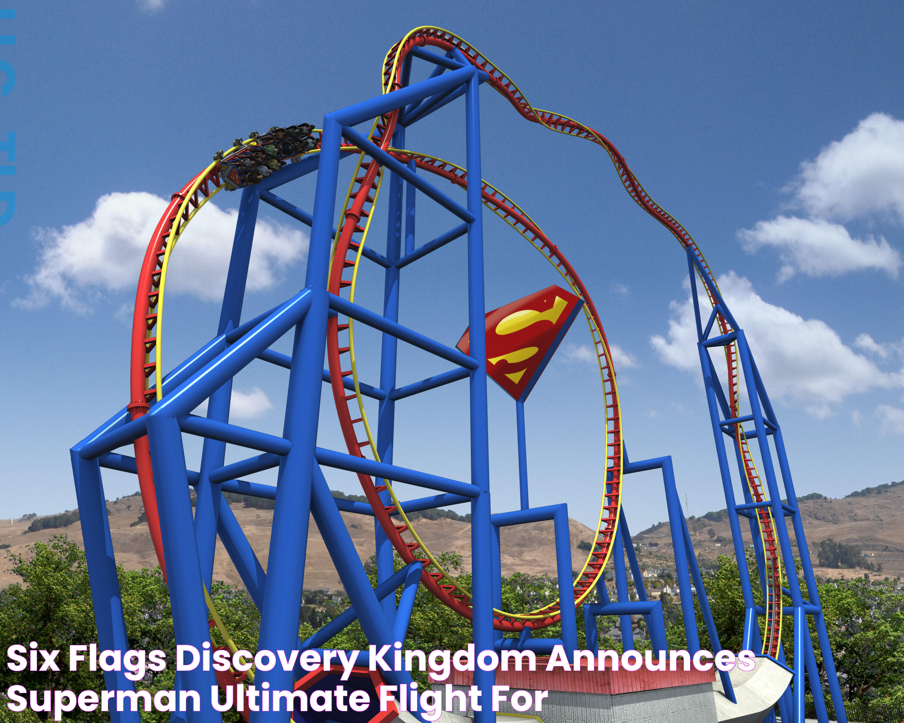 Six Flags Discovery Kingdom announces “Superman Ultimate Flight” for