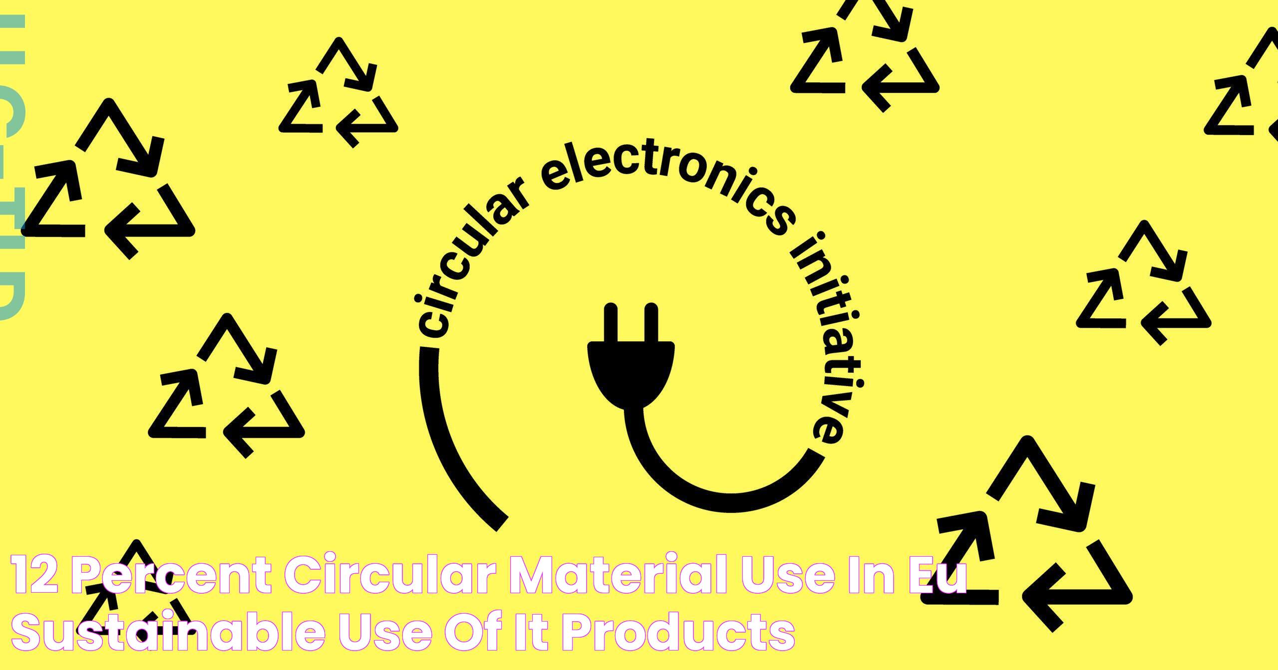 12 percent circular material use in EU sustainable use of IT products