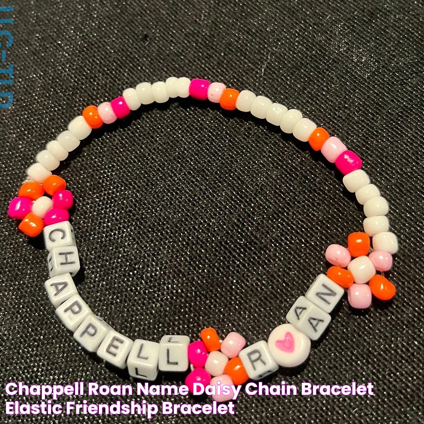 Chappell Roan Name Daisy Chain Bracelet Elastic Friendship Bracelet