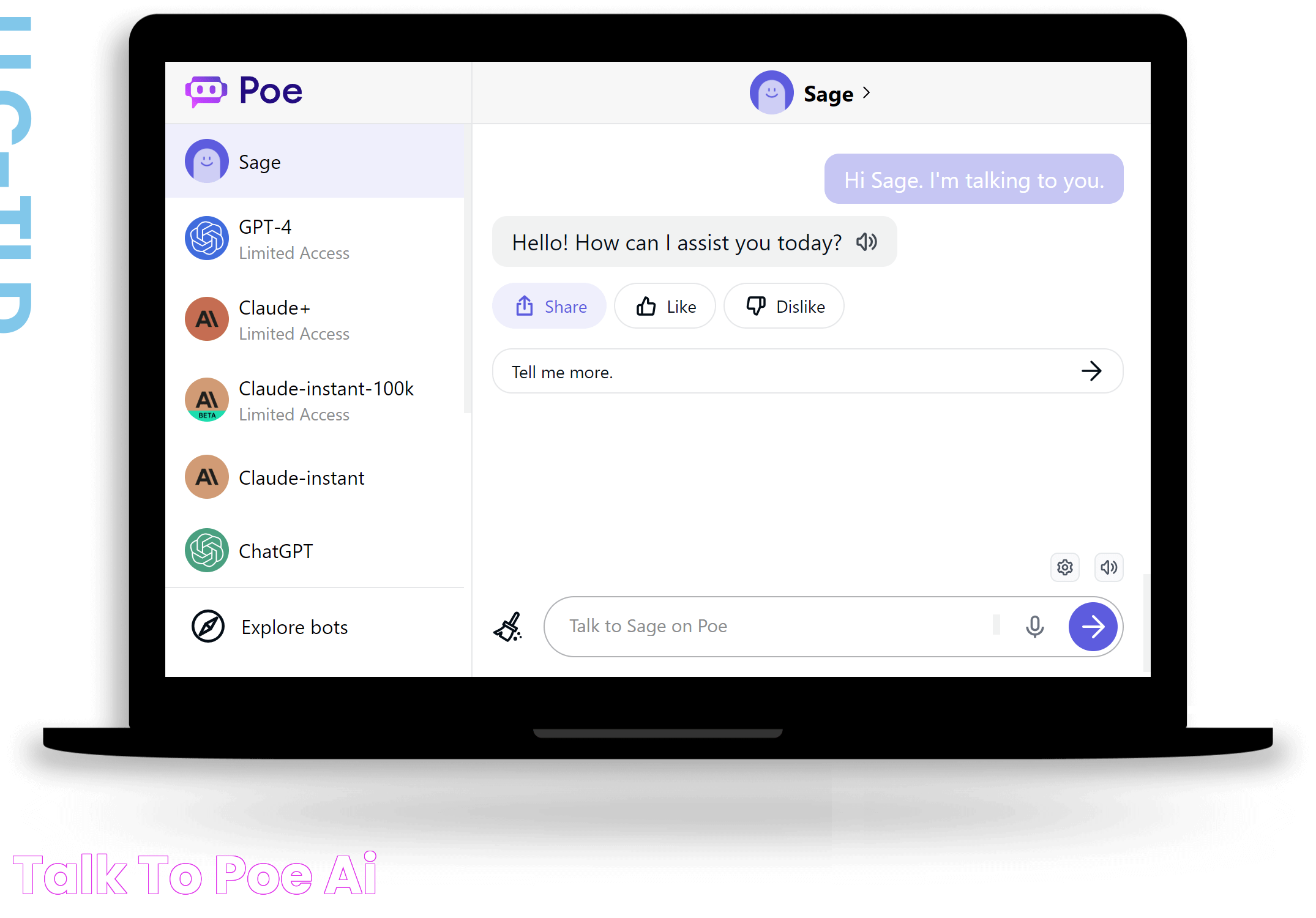 Talk to Poe AI