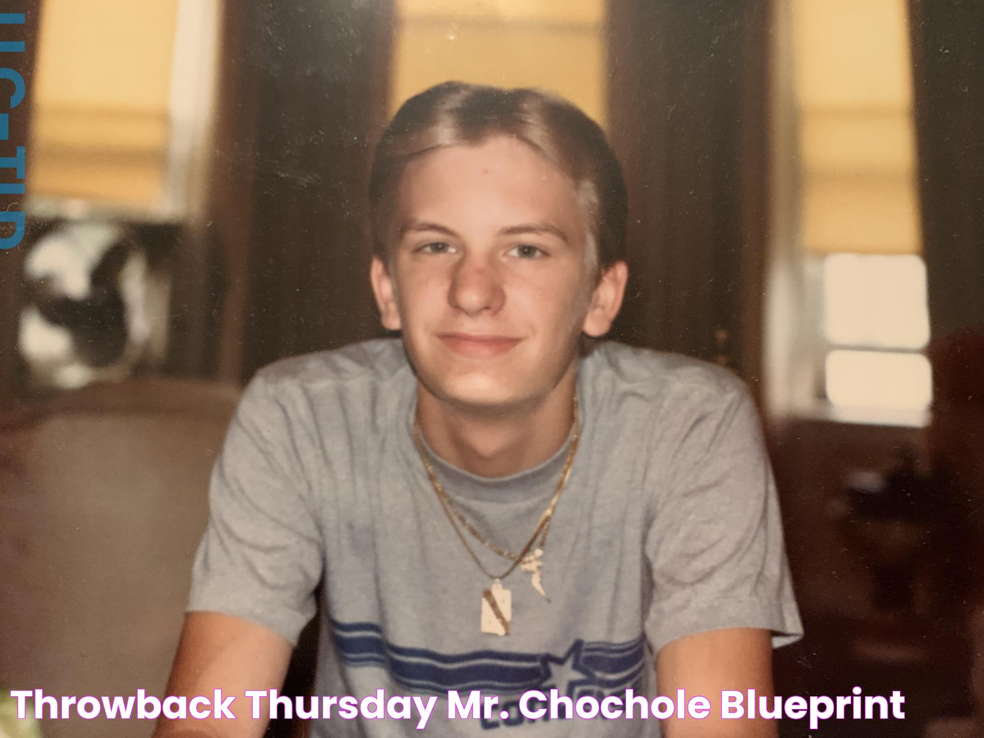 Throwback Thursday Mr. Chochole Blueprint