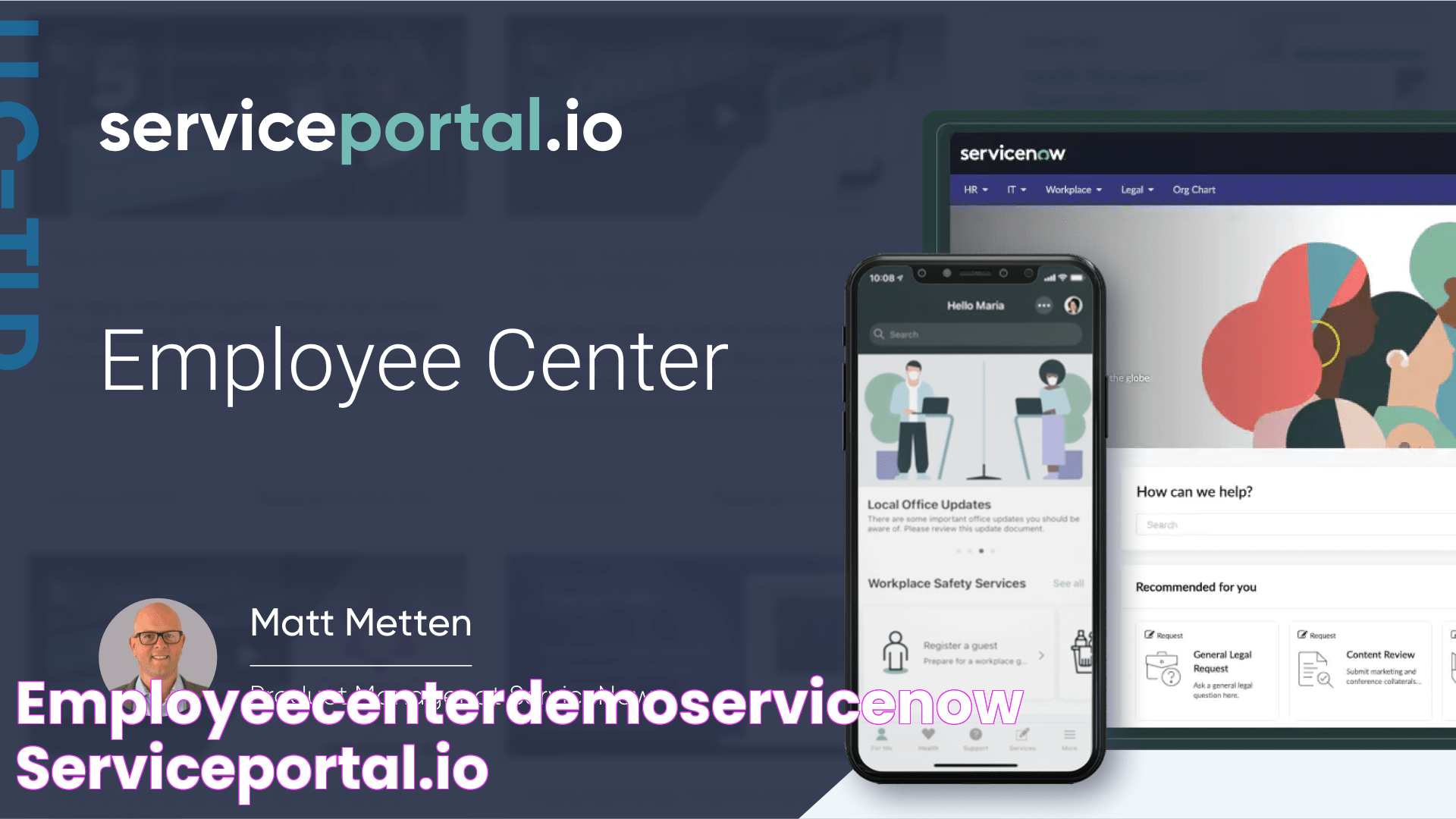 employeecenterdemoservicenow ServicePortal.io