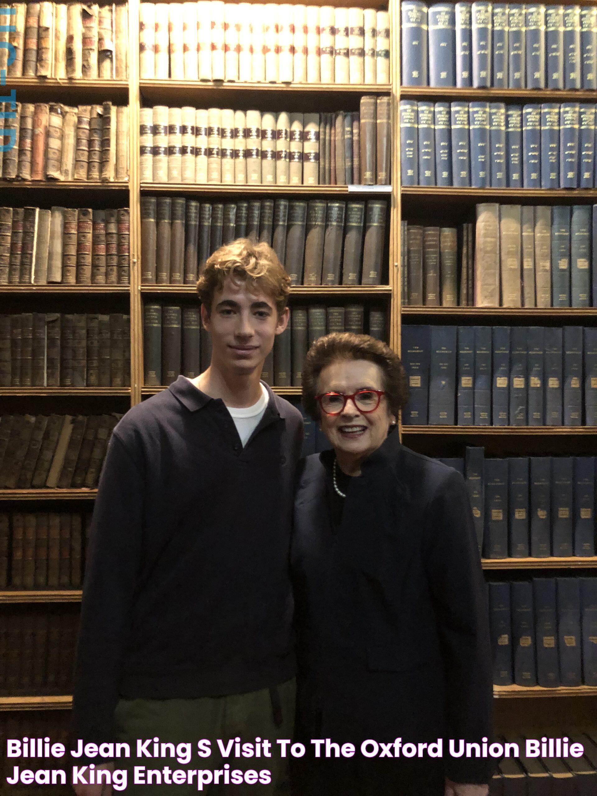 Billie Jean King's Visit to The Oxford Union Billie Jean King Enterprises