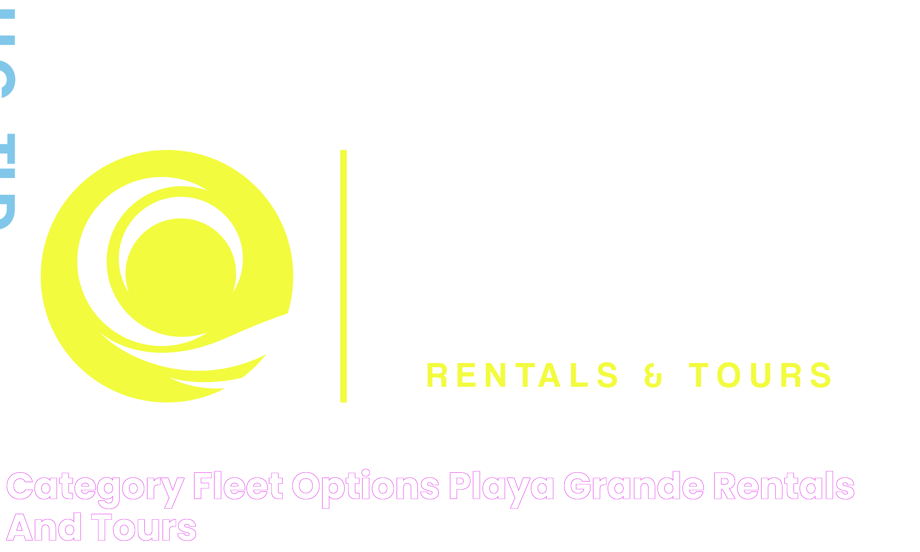 Category Fleet Options Playa Grande Rentals and Tours