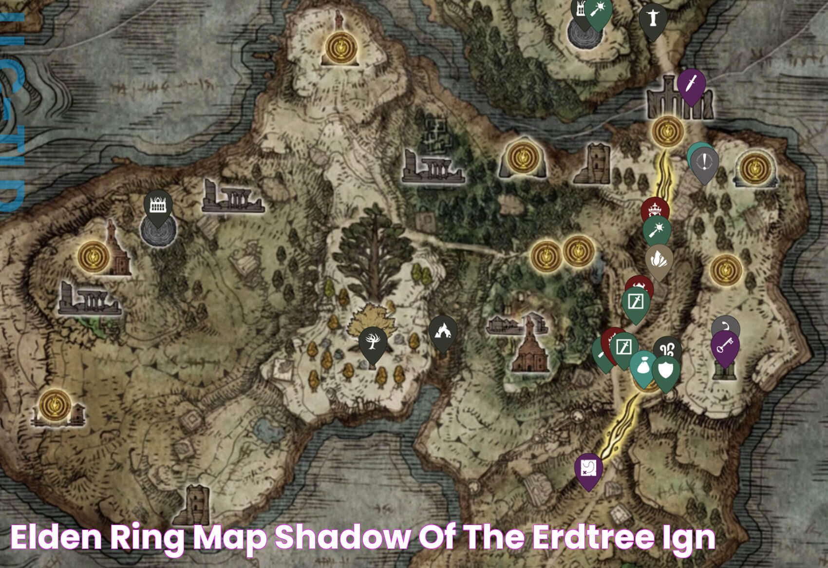 Elden Ring Map Shadow of the Erdtree IGN