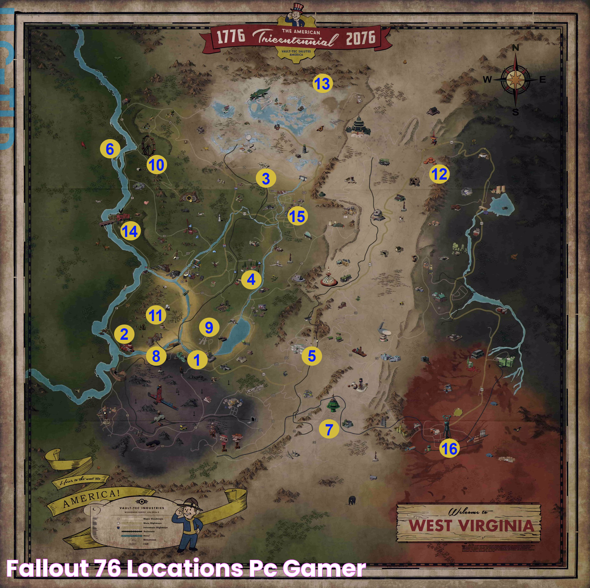 Fallout 76 locations PC Gamer