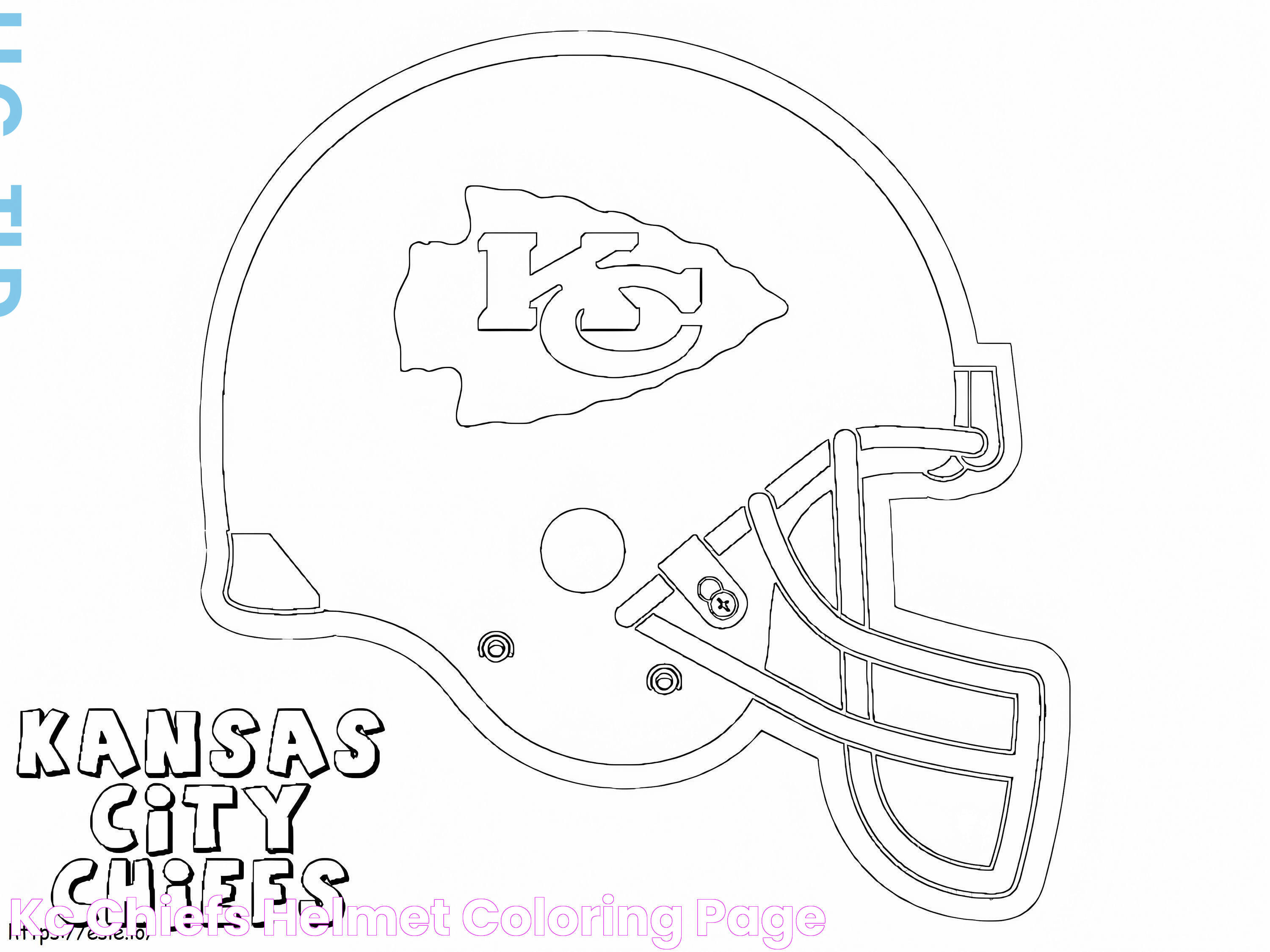 KC Chiefs Helmet coloring page