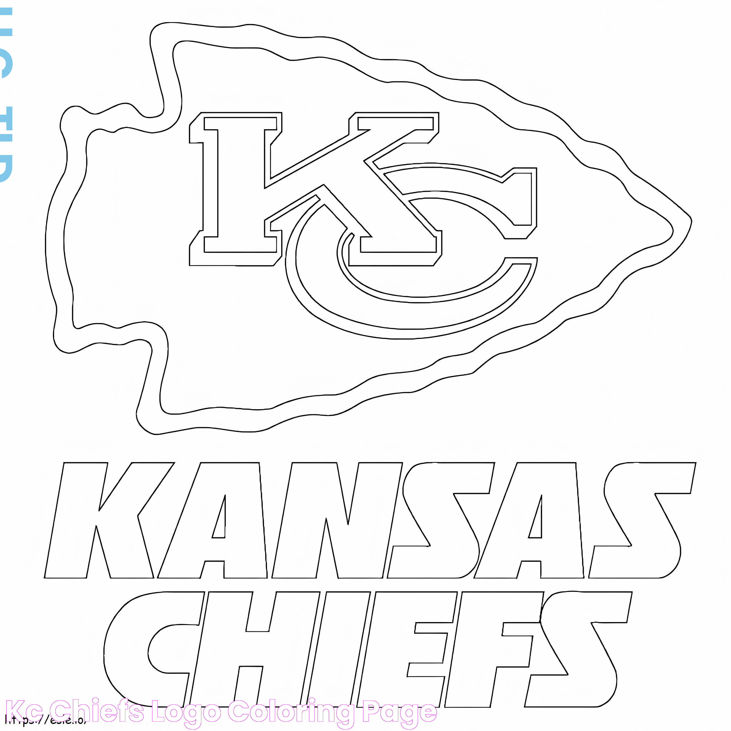 KC Chiefs Logo coloring page