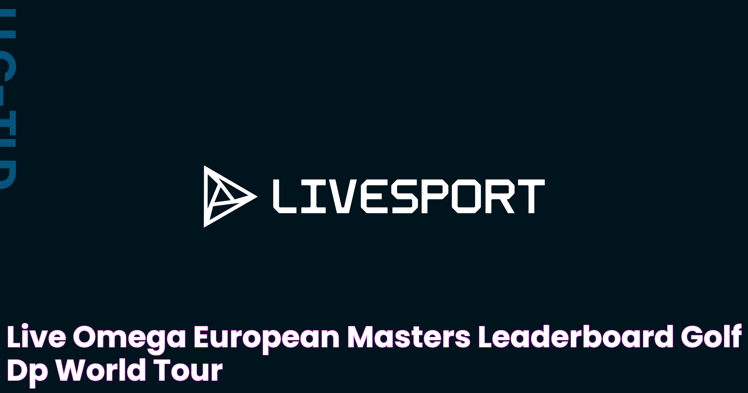 Live Omega European Masters leaderboard, Golf DP World Tour