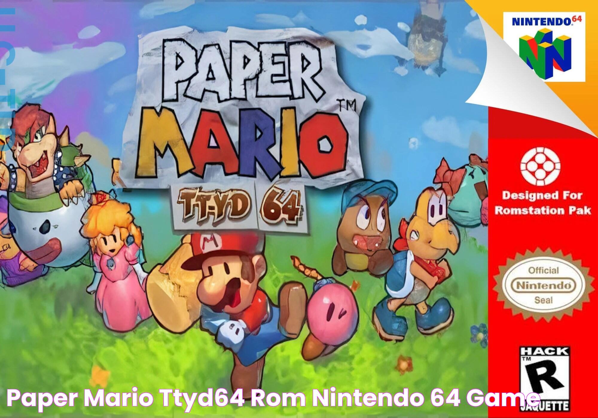 Paper Mario TTYD64 ROM Nintendo 64 Game